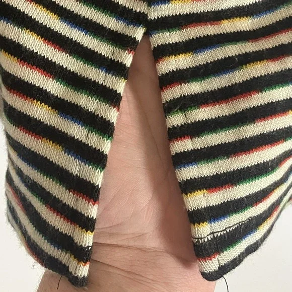 Ali Miles Sweater Womens Large Multicolor Lagenlook Artsy Colorful Pocket Cowl L - Picture 13 of 16